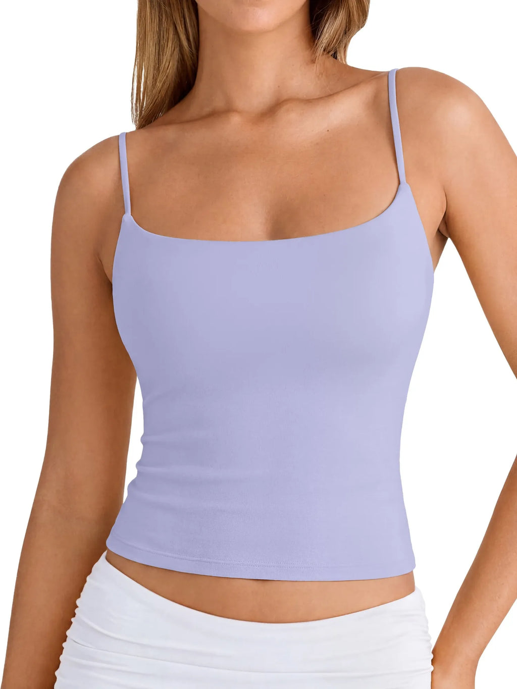 Cotton Double Layer Bra Sleeveless Tops