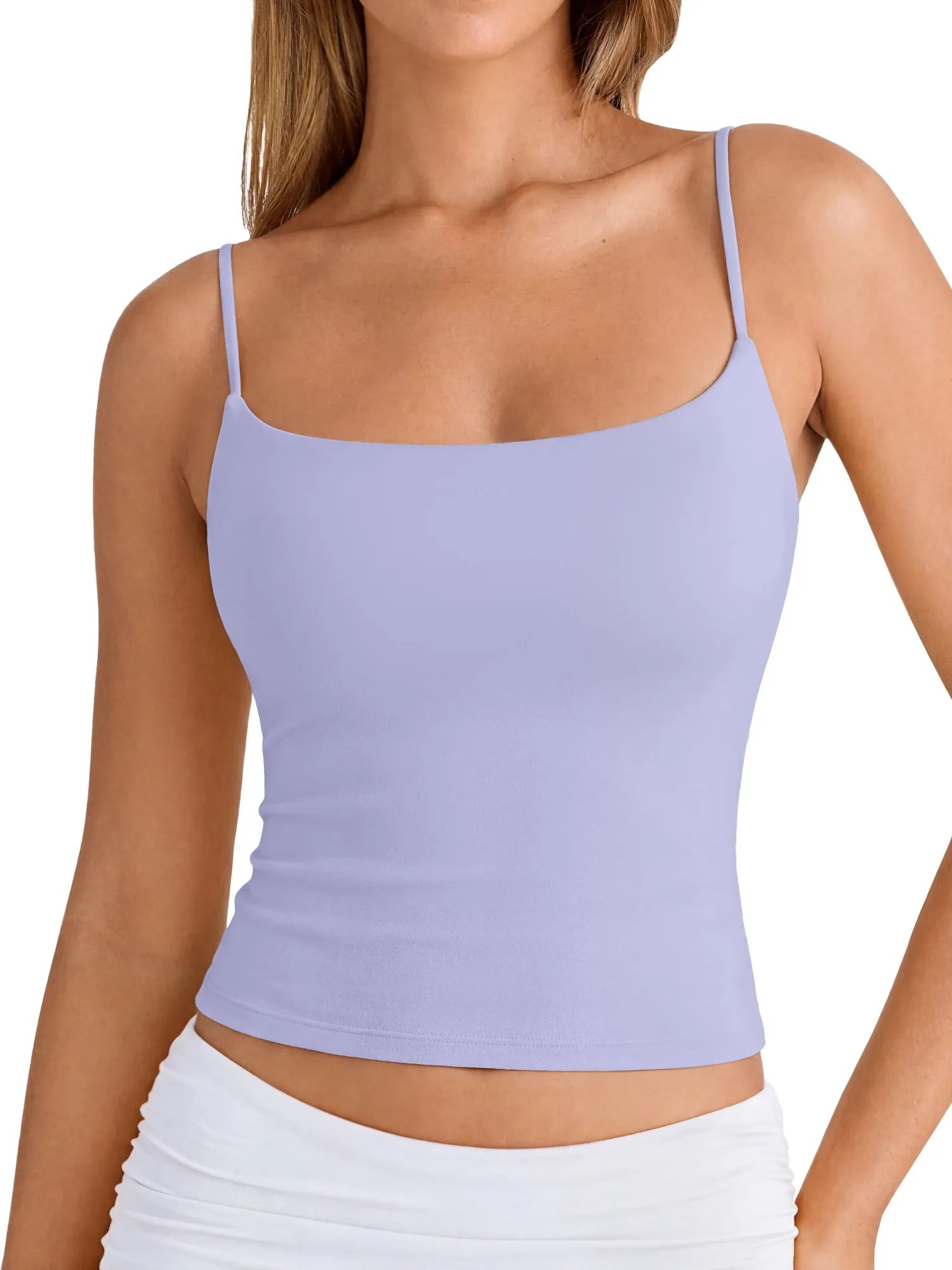Cotton Double Layer Bra Sleeveless Tops