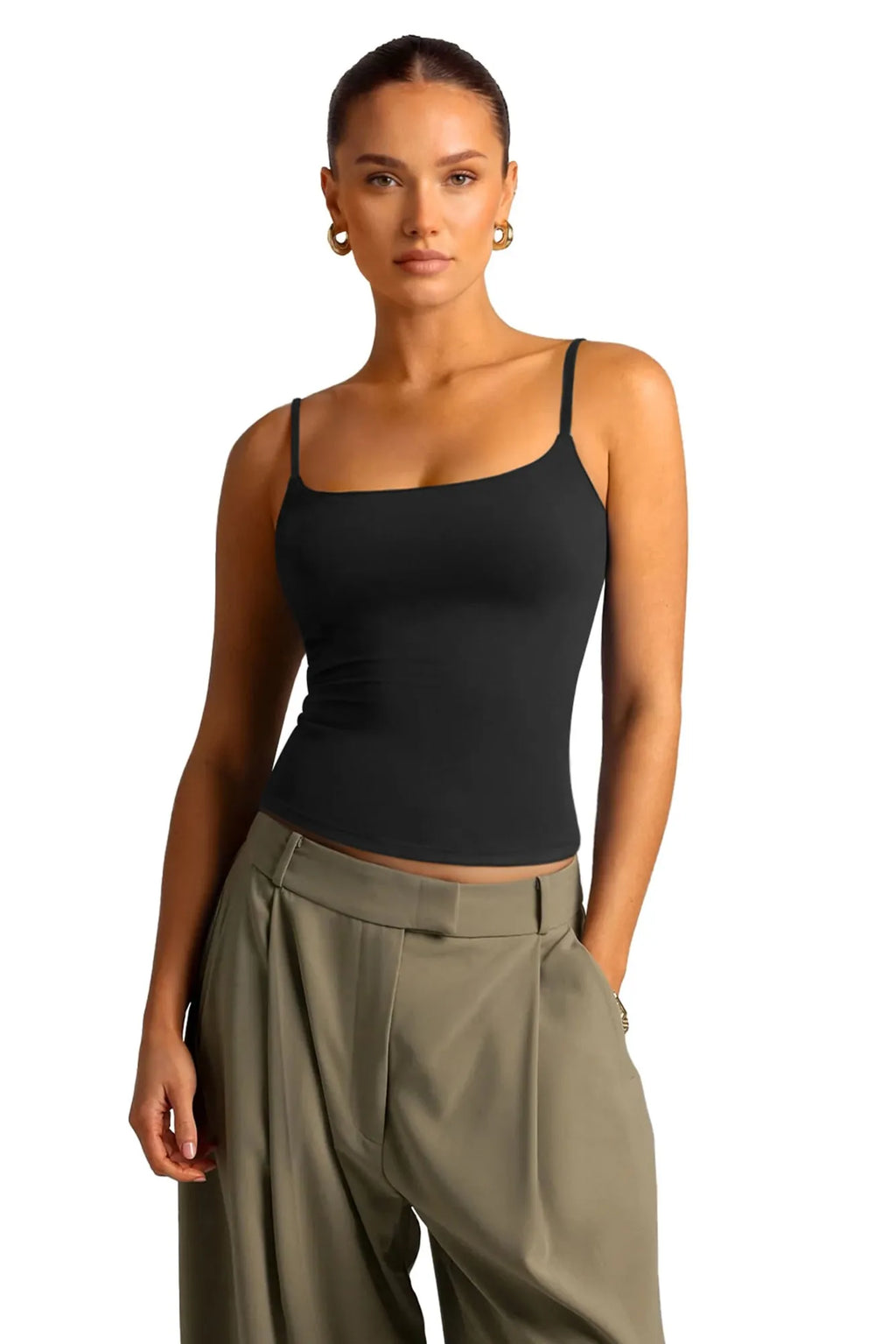 Cotton Double Layer Bra Sleeveless Tops