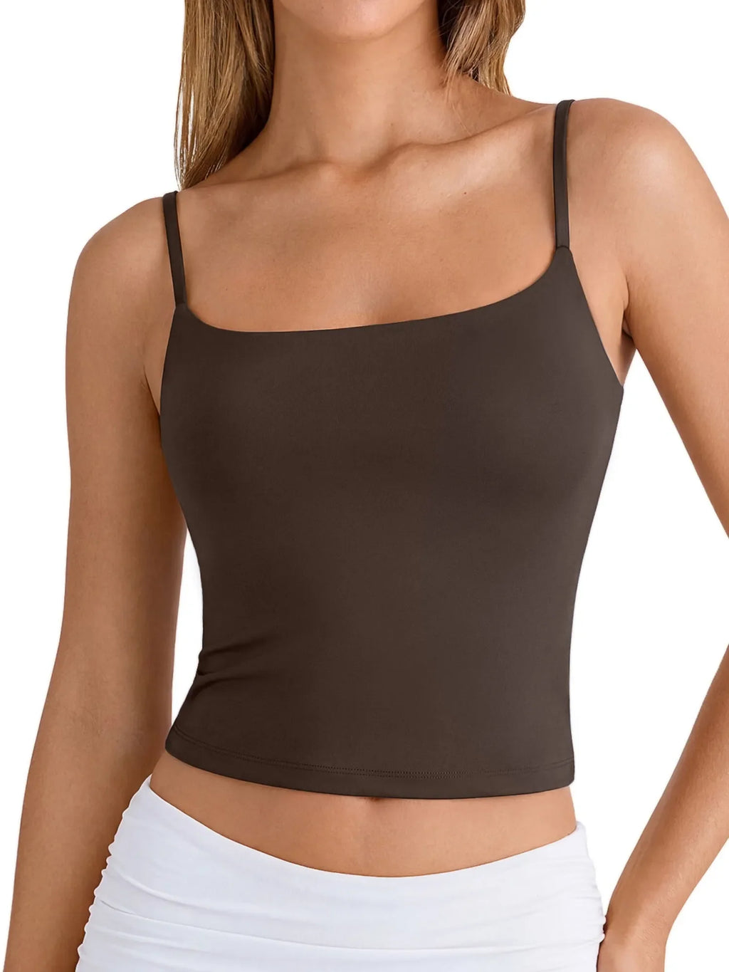 Cotton Double Layer Bra Sleeveless Tops