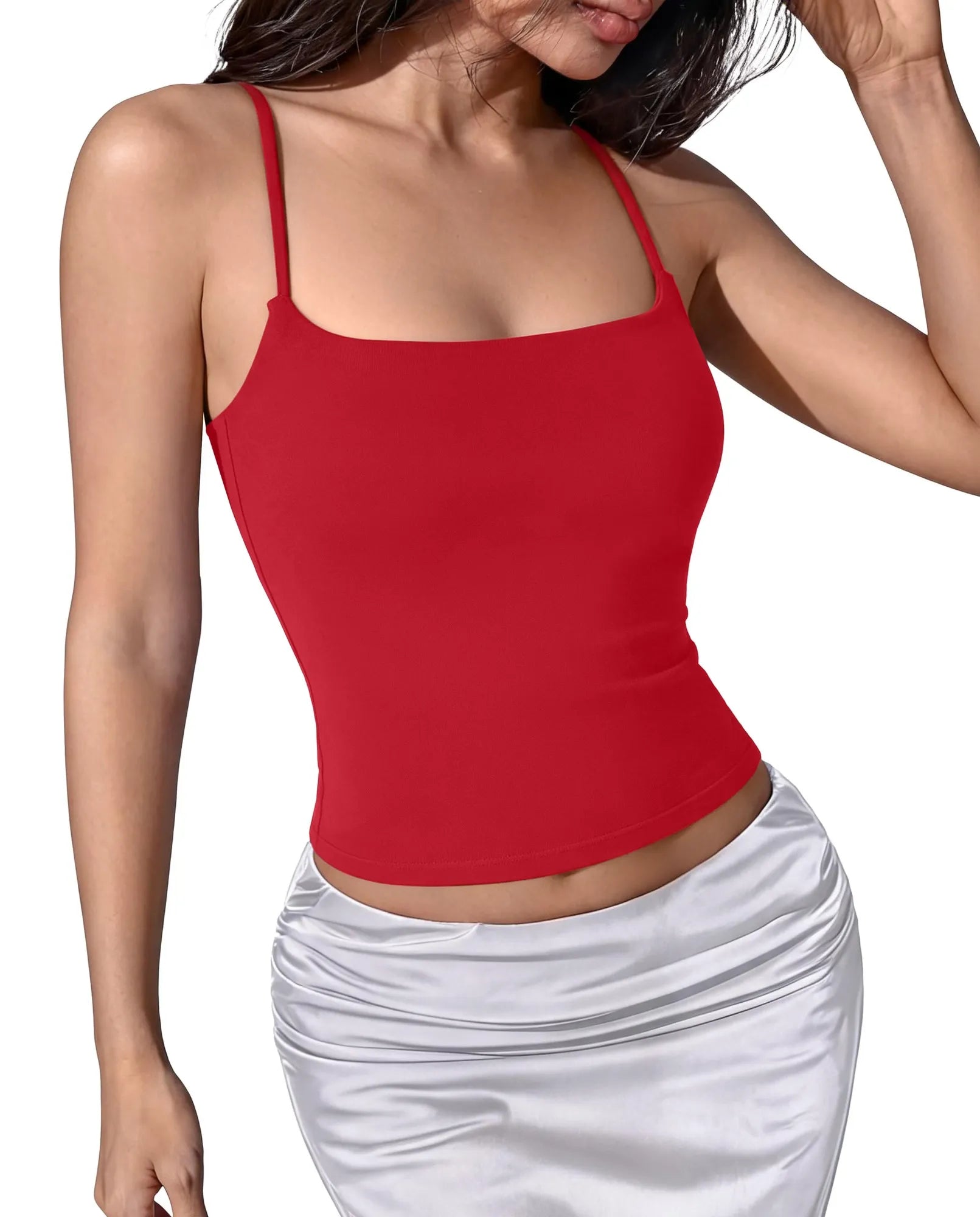 Cotton Double Layer Bra Sleeveless Tops