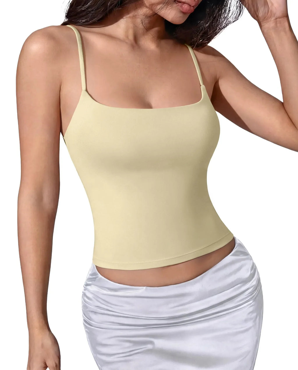 Cotton Double Layer Bra Sleeveless Tops