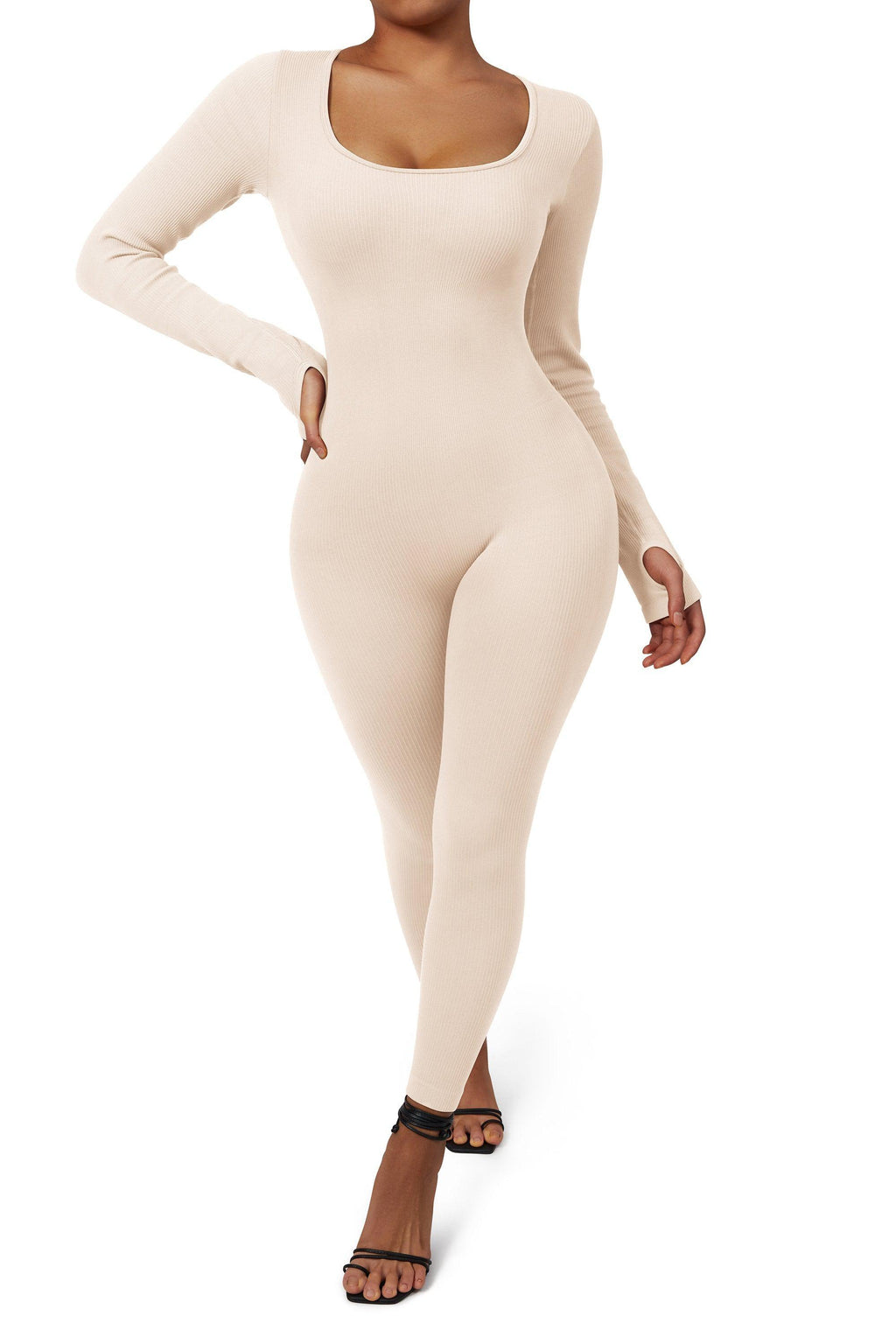 Ribbed One-Piece Jumpsuit