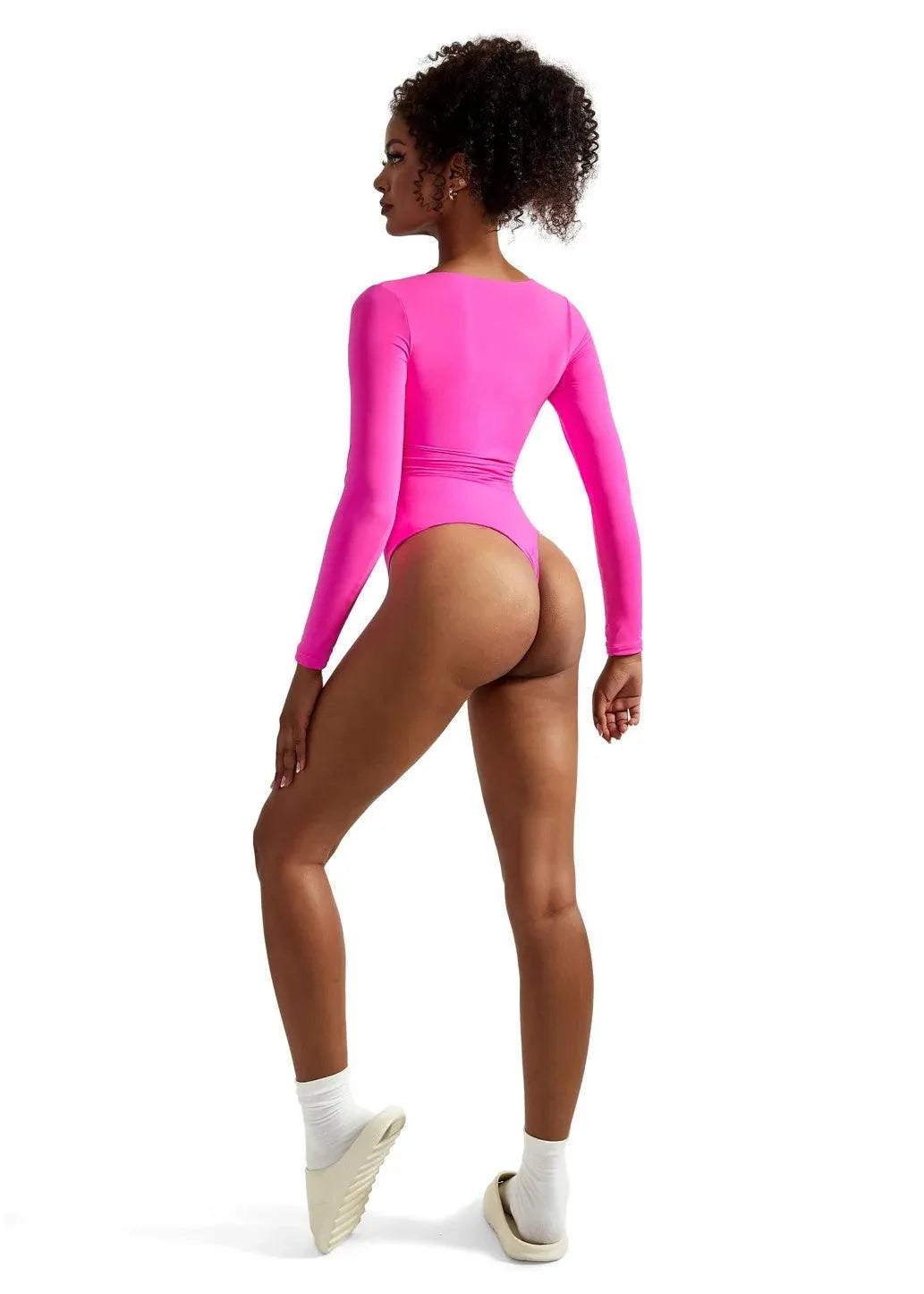 Flash Sales - Buttery Soft Square Neck Bodysuit - Long Sleeve