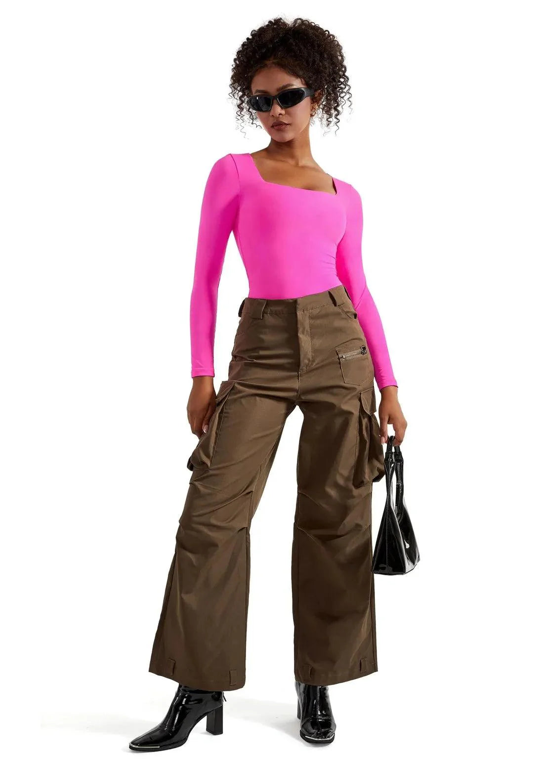 Flash Sales - Buttery Soft Square Neck Bodysuit - Long Sleeve