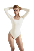 Flash Sales - Buttery Soft Square Neck Bodysuit - Long Sleeve