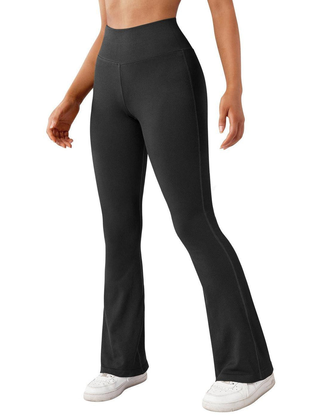 Seamless Ribbed Flare Leggings
