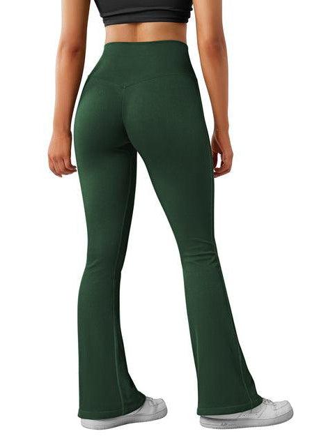Seamless Ribbed Flare Leggings