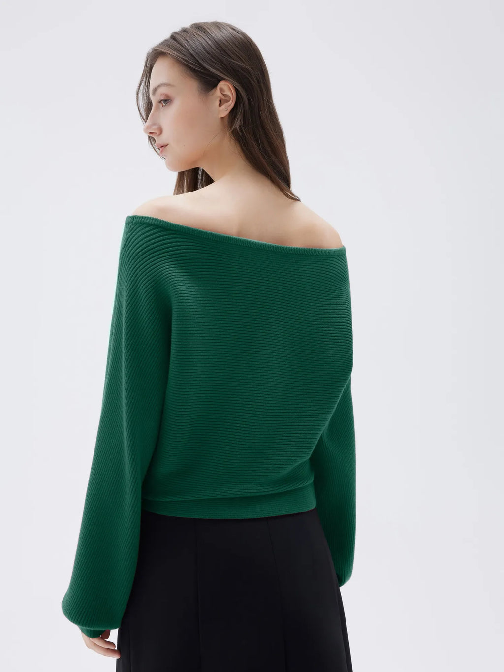 Cashmere Off Shoulder Sweater