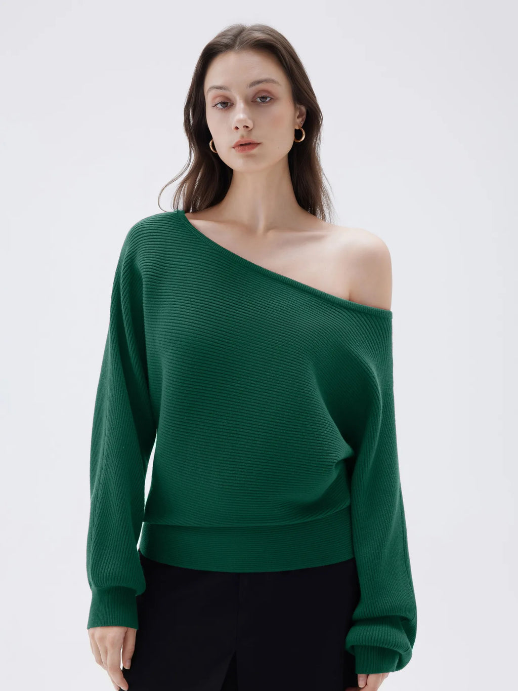 Cashmere Off Shoulder Sweater