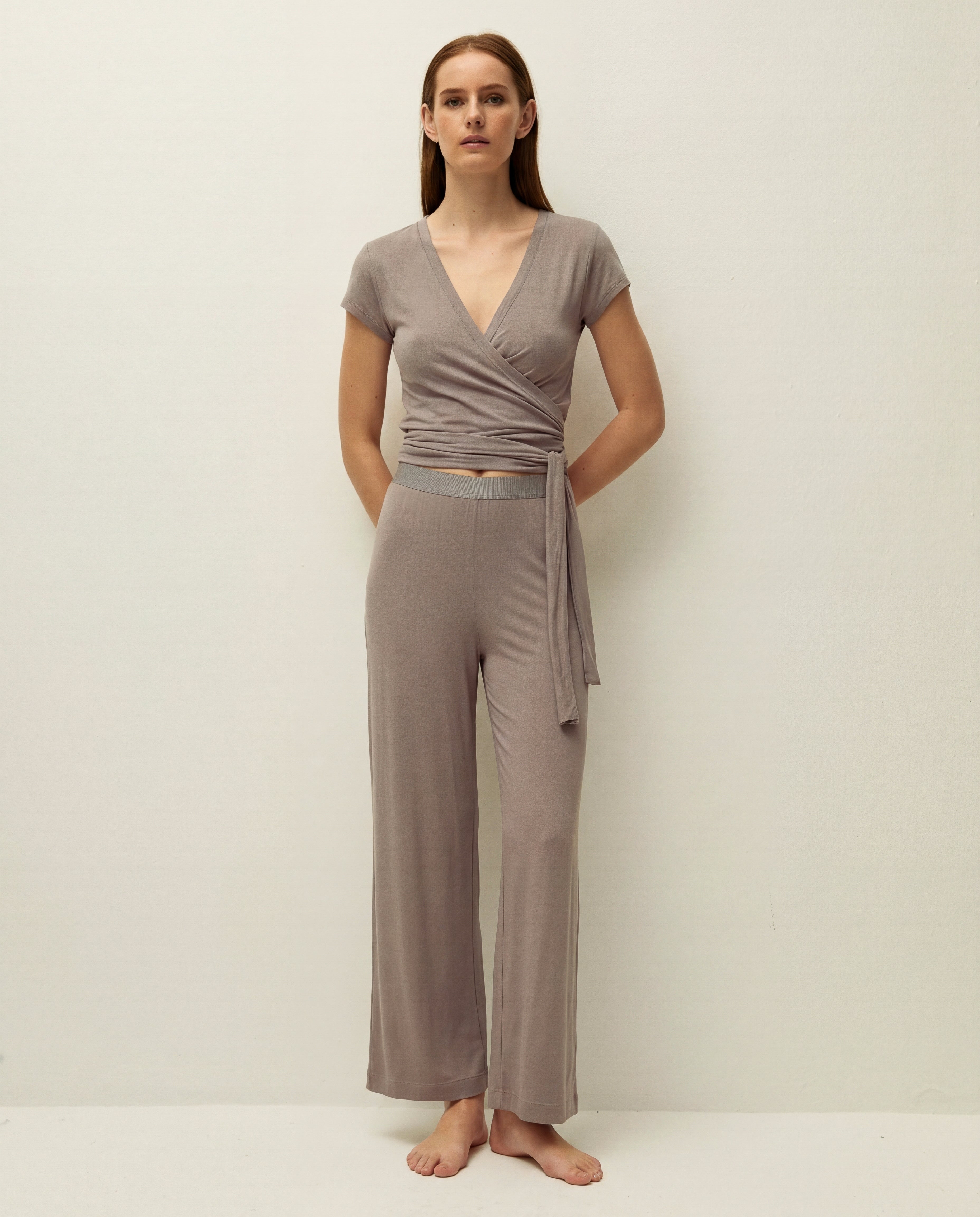 Pantalón ancho con goma