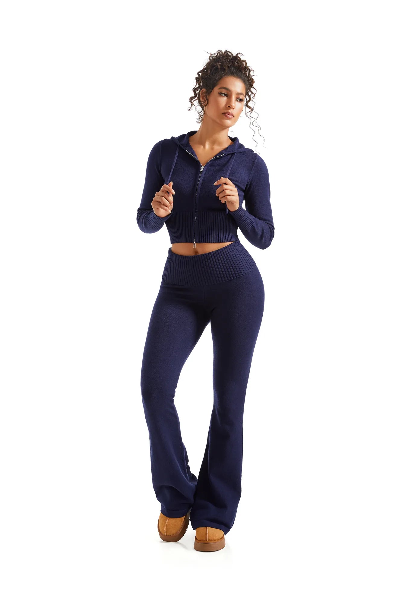 Knit Hoodie Lounge Set