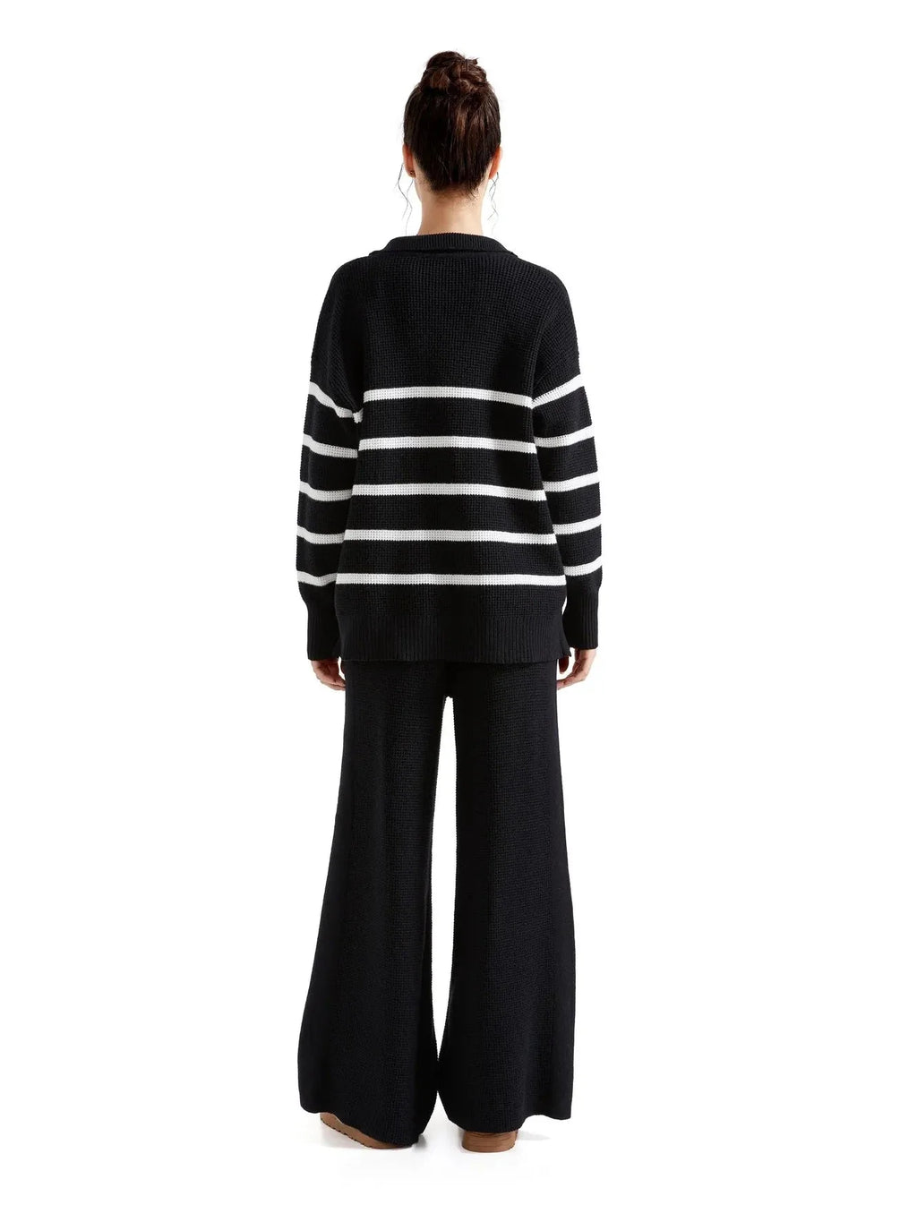 Waffle Knit Sweater Lounge Set