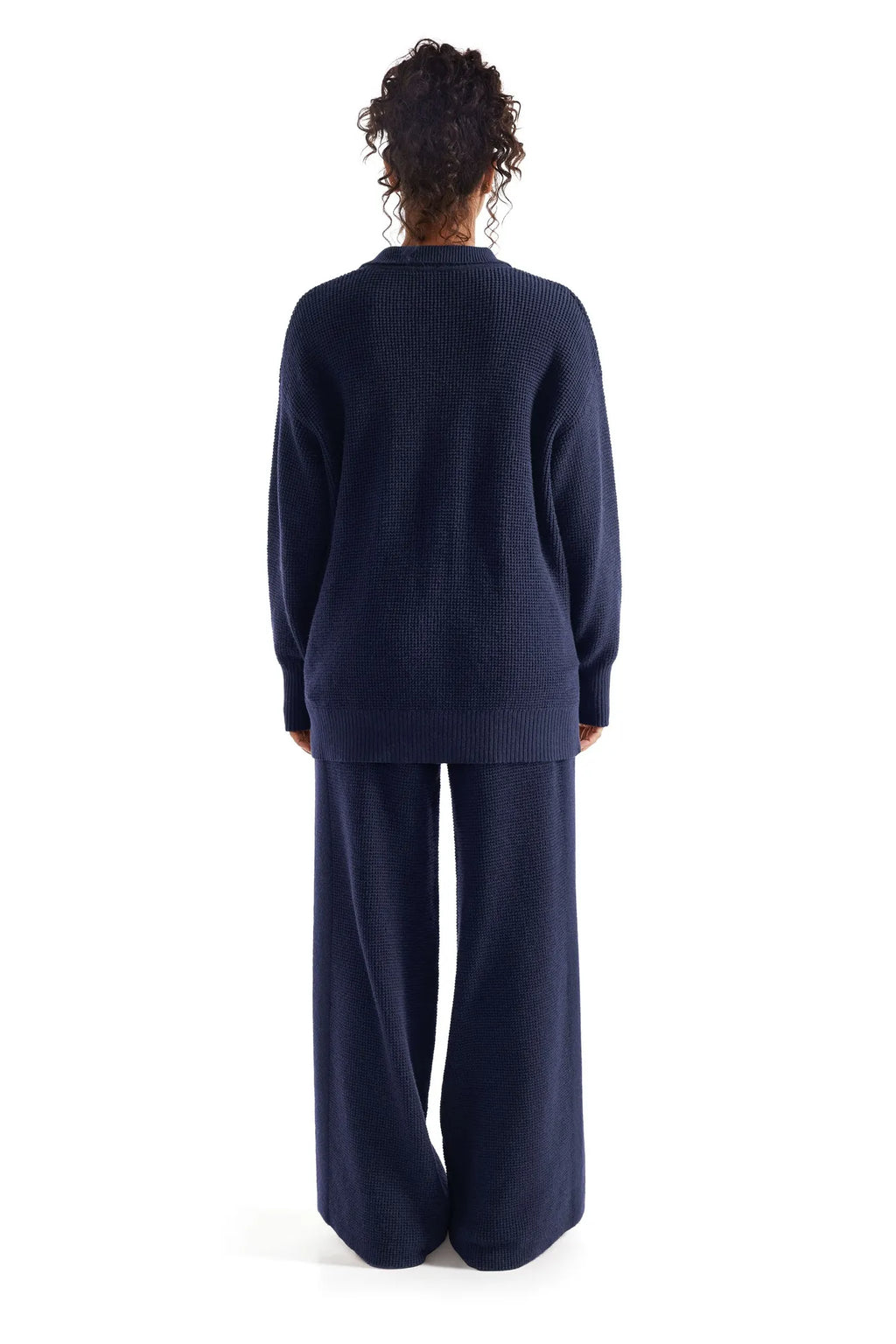 Waffle Knit Sweater Lounge Set
