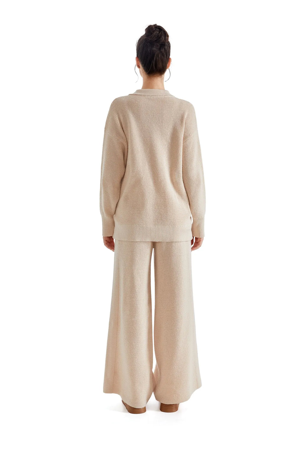 Waffle Knit Sweater Lounge Set
