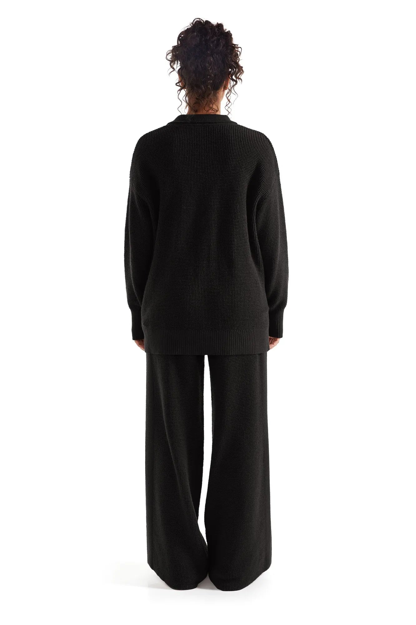 Waffle Knit Sweater Lounge Set