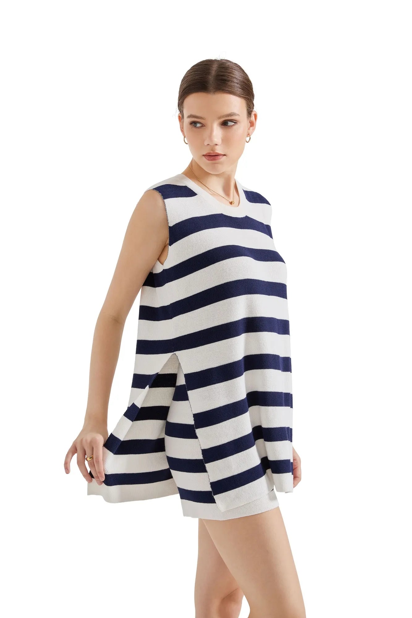 Sleeveless Knit Lounge Set