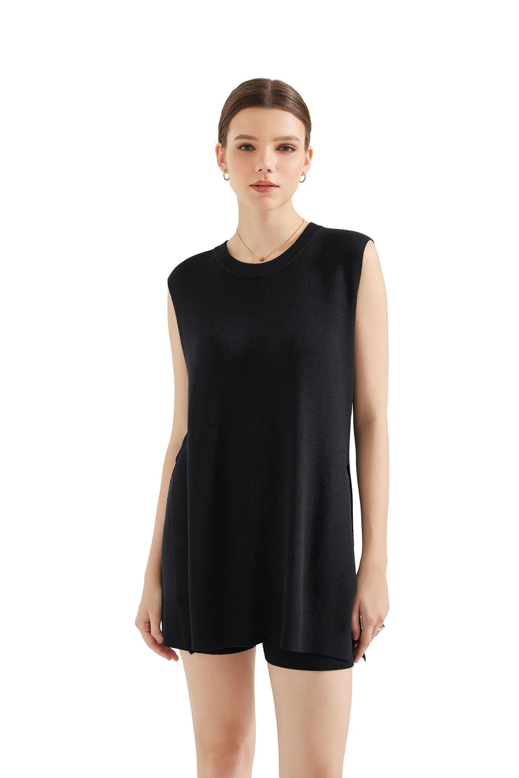 Sleeveless Knit Lounge Set