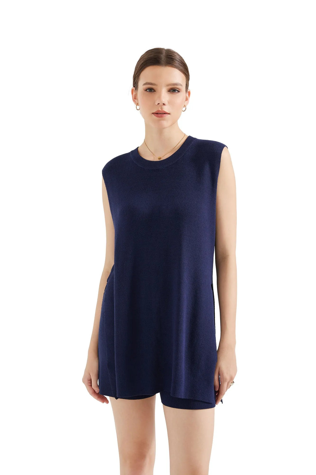 Sleeveless Knit Lounge Set