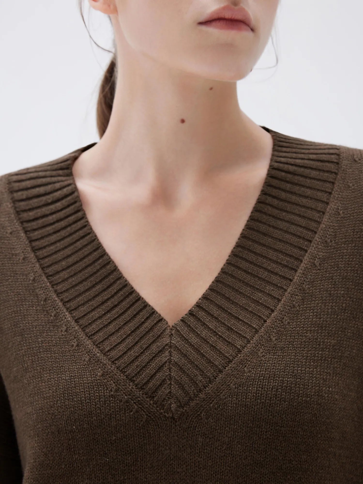 Cashmere Oversized V Neck Sweater