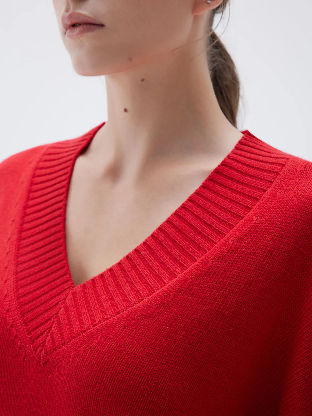 Cashmere Oversized V Neck Sweater