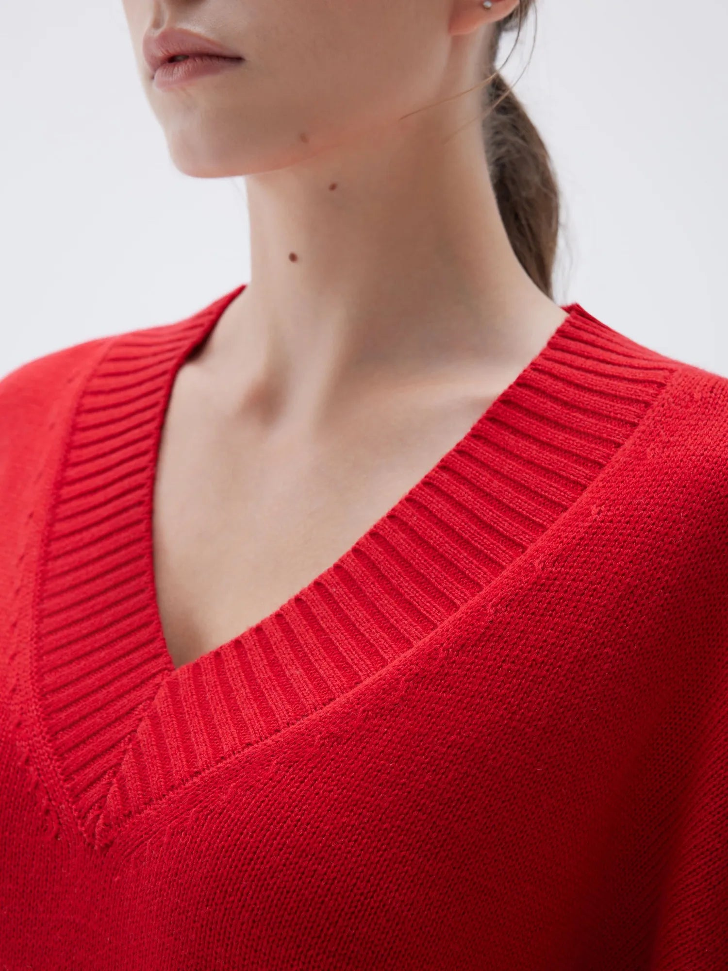 Cashmere Oversized V Neck Sweater