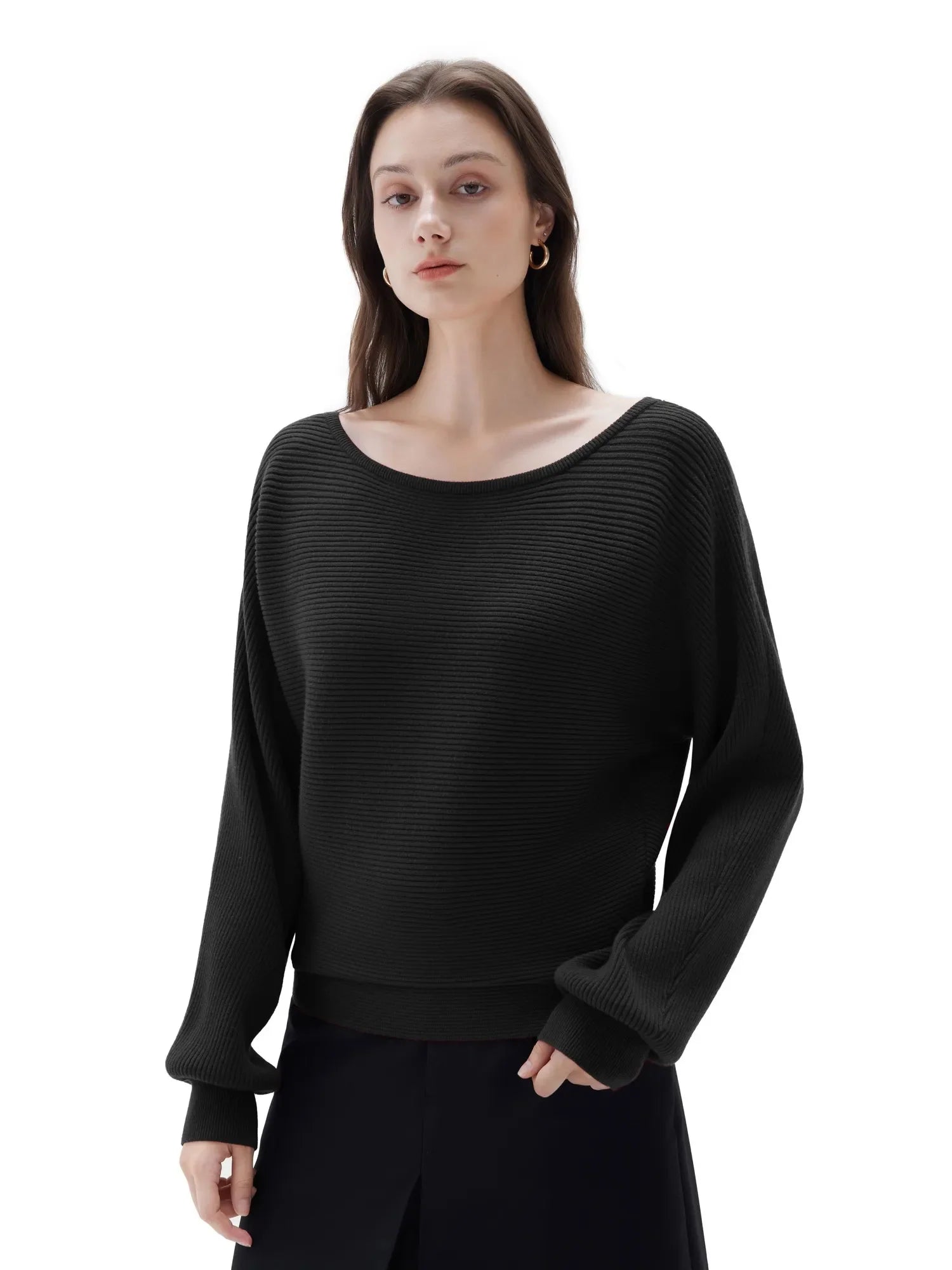 Cashmere Off Shoulder Sweater