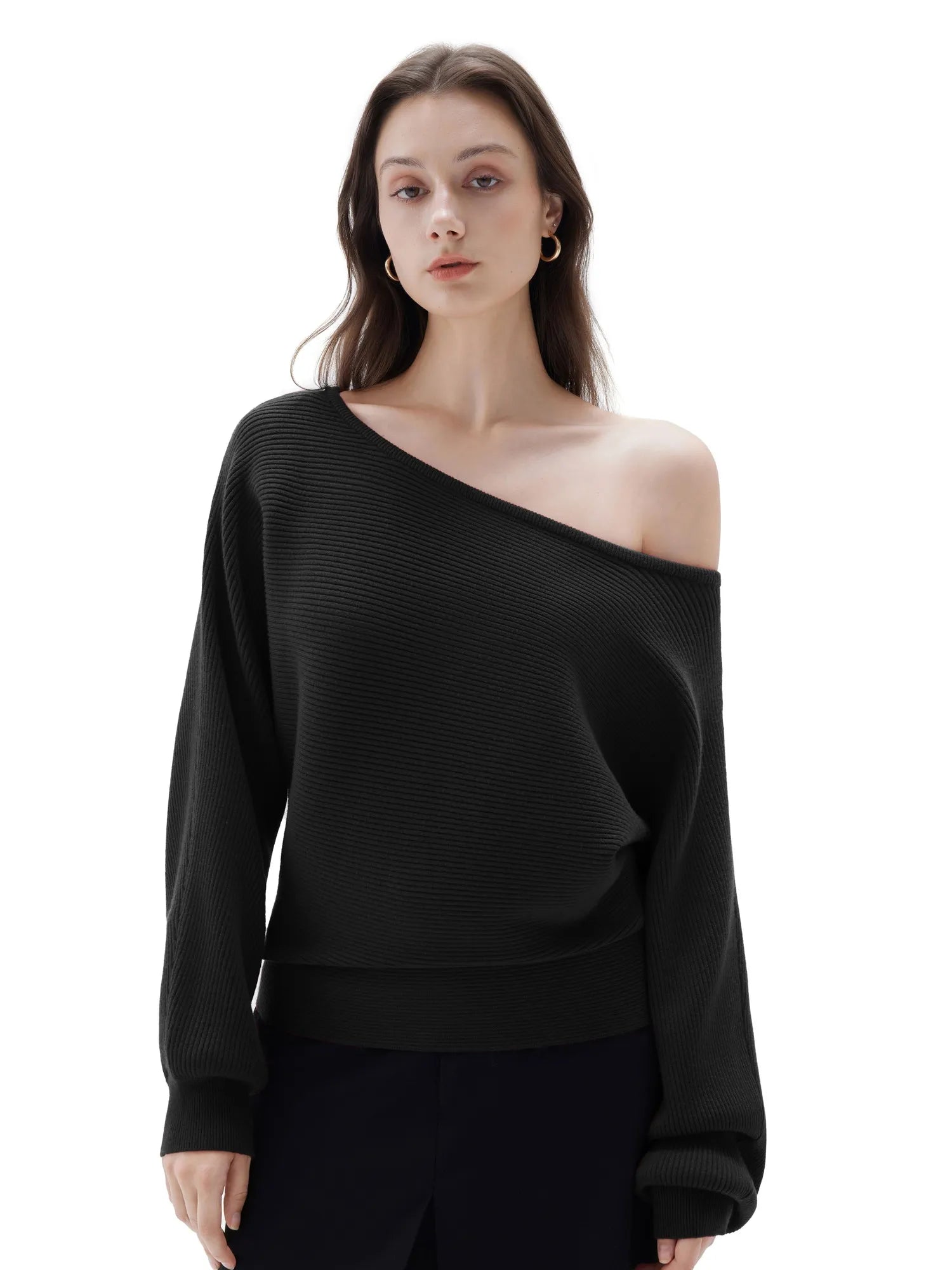 Cashmere Off Shoulder Sweater