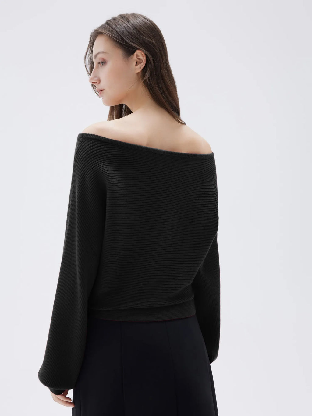 Cashmere Off Shoulder Sweater