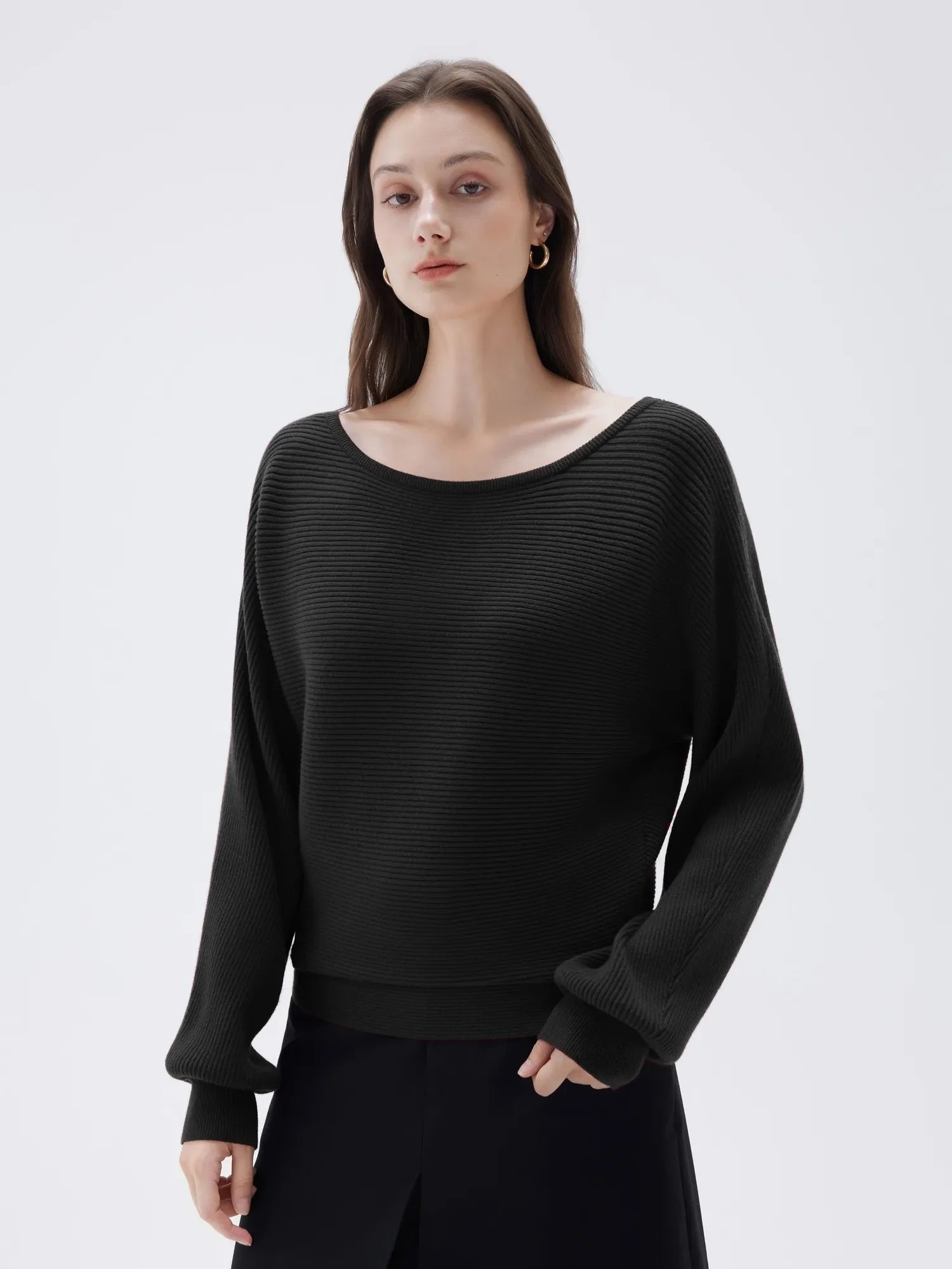 Cashmere Off Shoulder Sweater