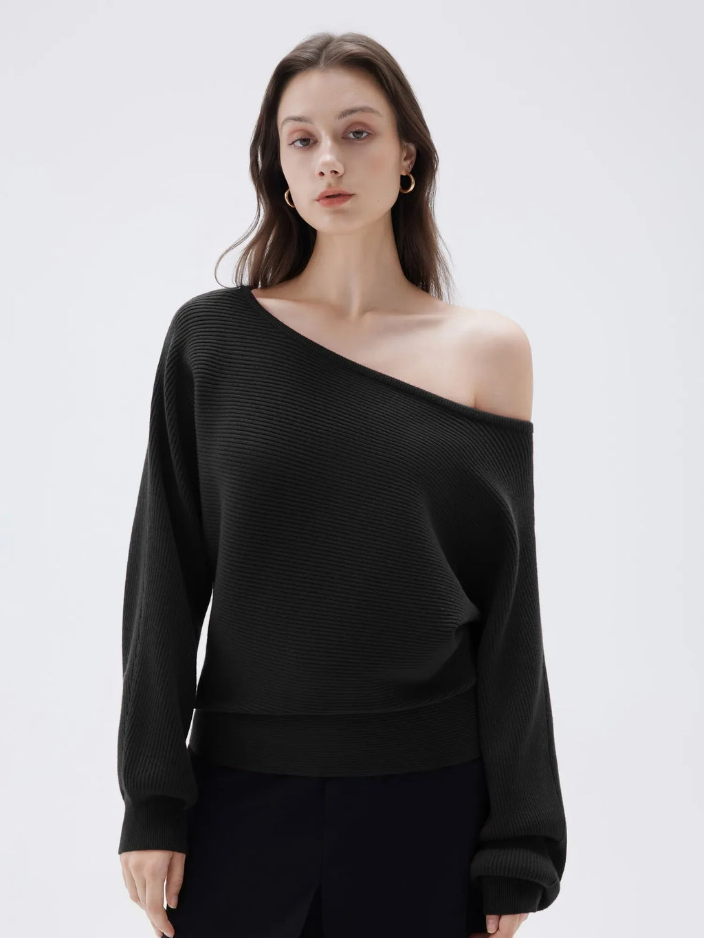 Cashmere Off Shoulder Sweater