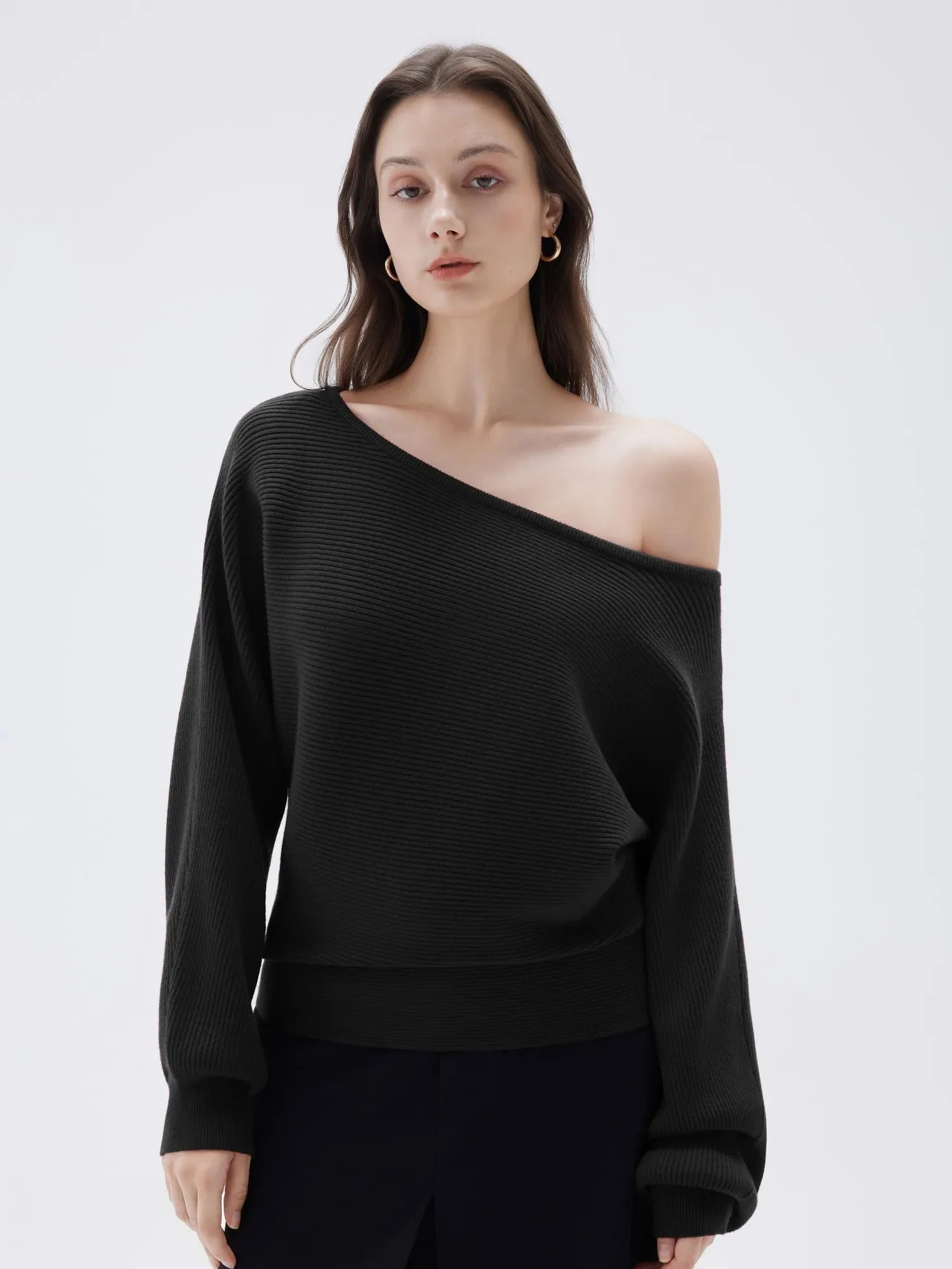 Cashmere Off Shoulder Sweater