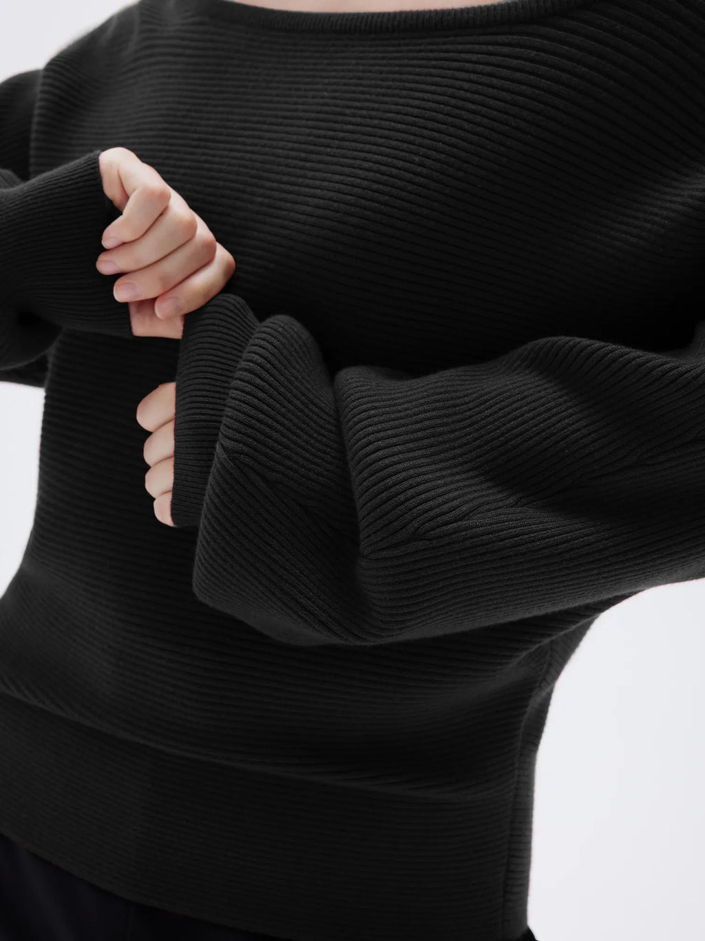 Cashmere Off Shoulder Sweater