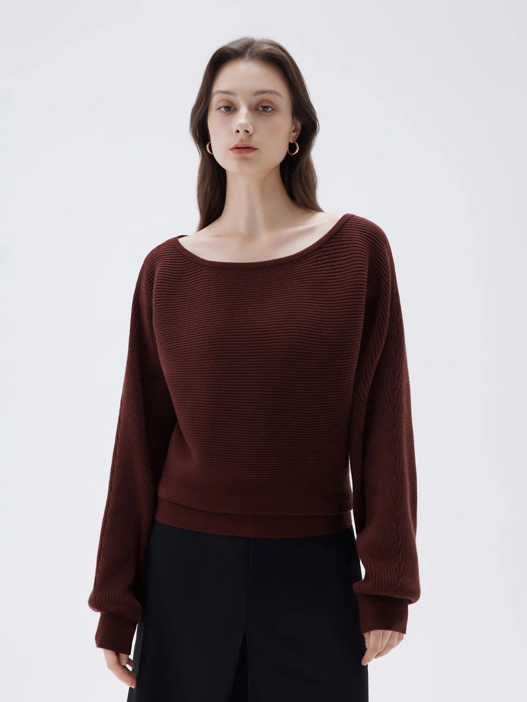 Cashmere Off Shoulder Sweater
