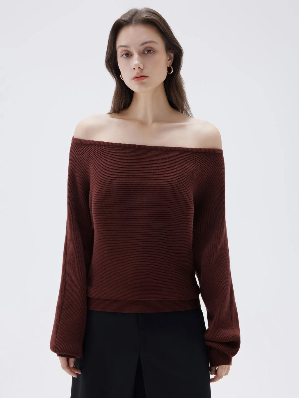 Cashmere Off Shoulder Sweater