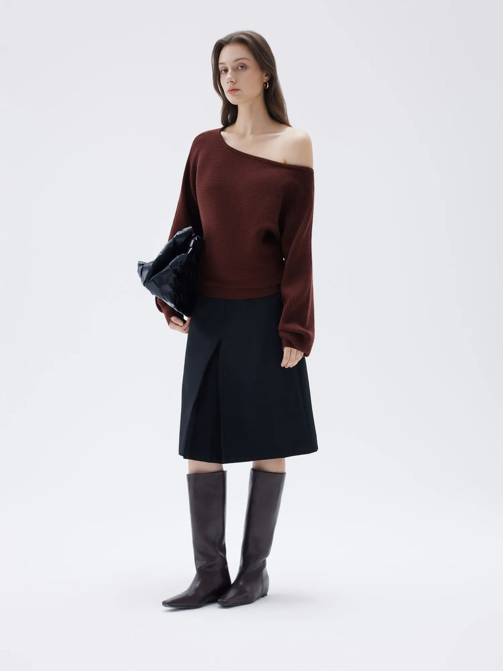 Cashmere Off Shoulder Sweater