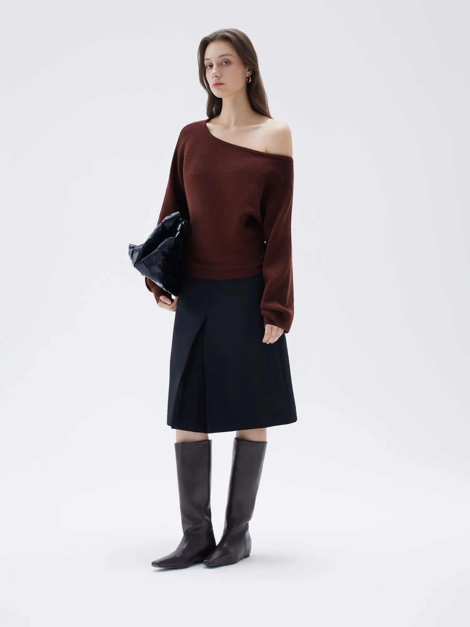 Cashmere Off Shoulder Sweater