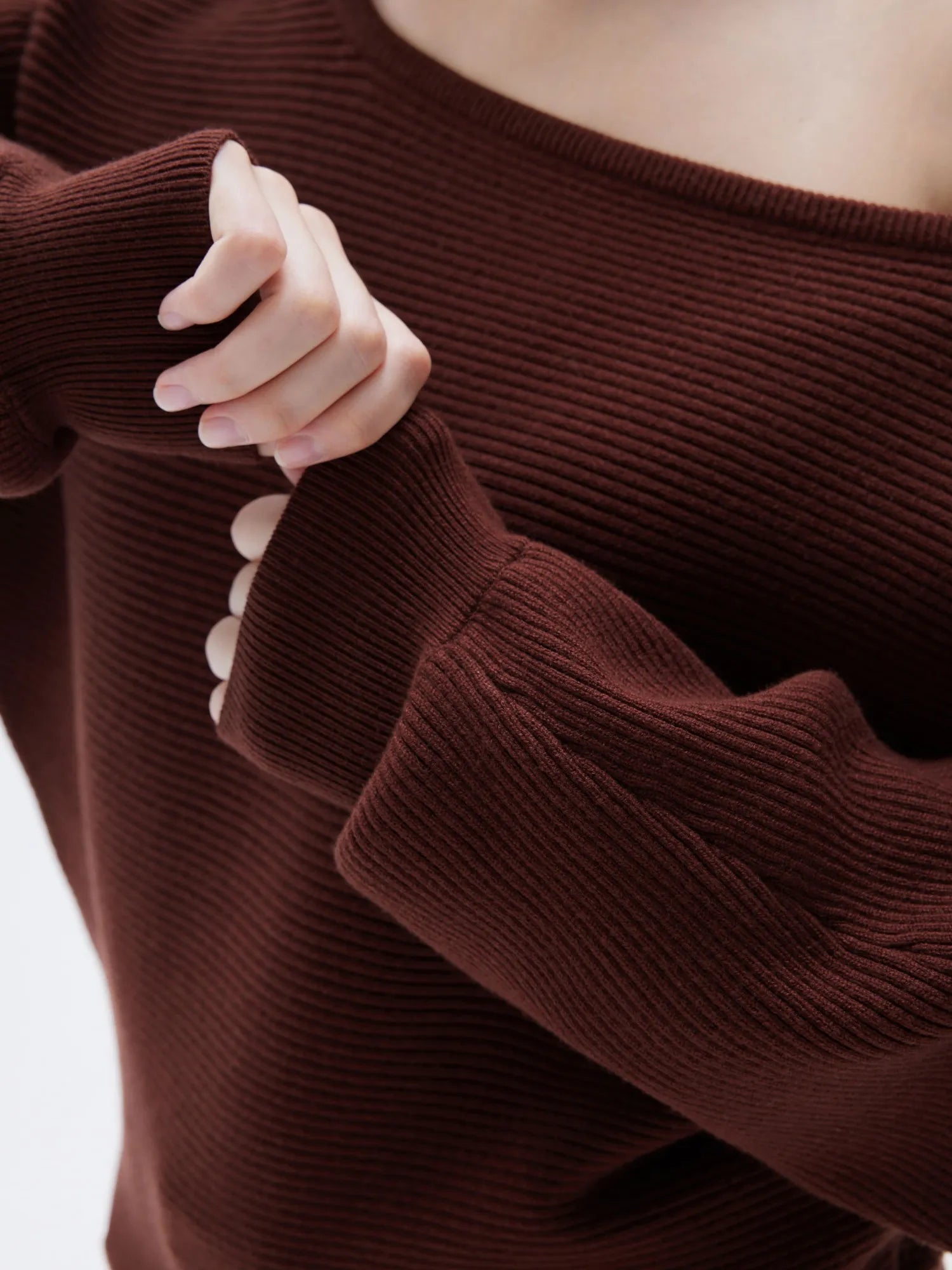 Cashmere Off Shoulder Sweater