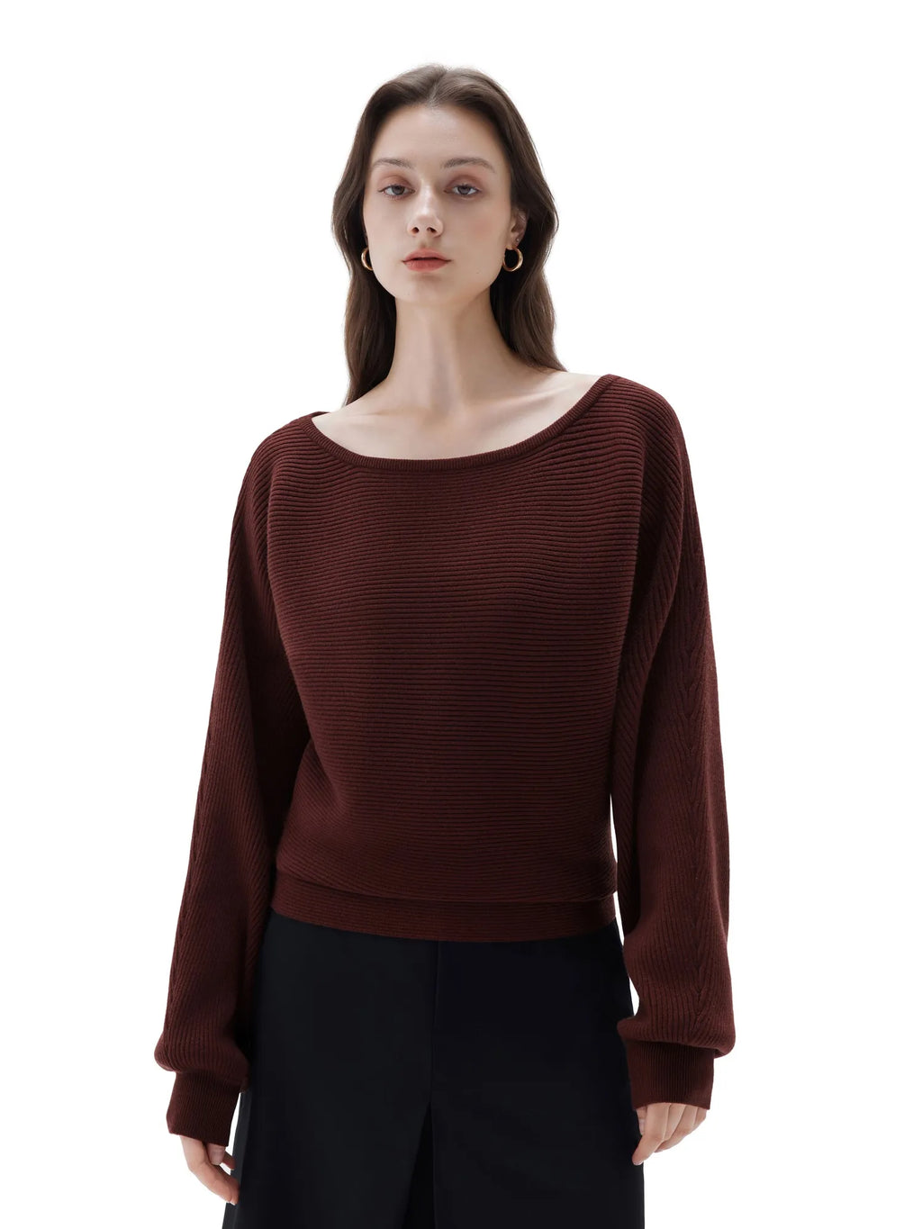 Cashmere Off Shoulder Sweater
