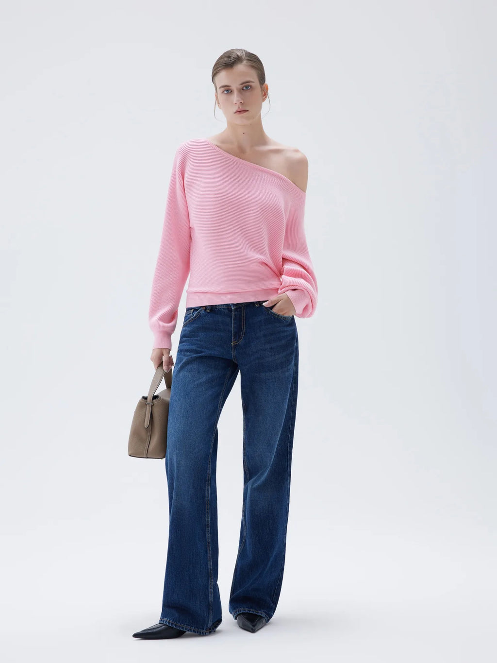 Cashmere Off Shoulder Sweater