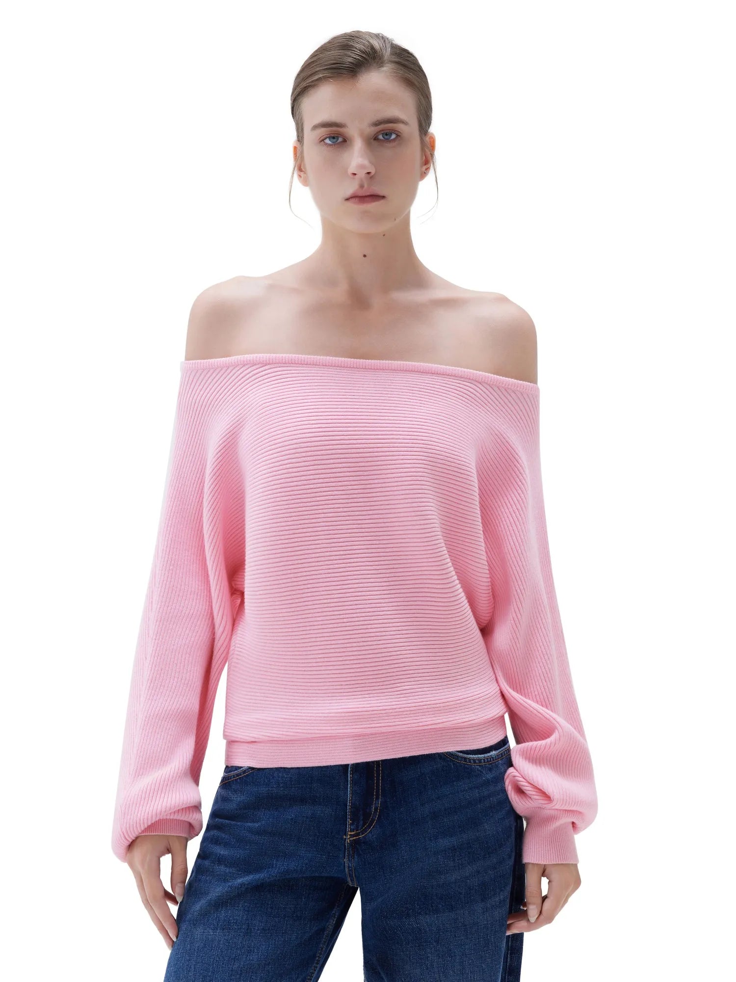 Cashmere Off Shoulder Sweater