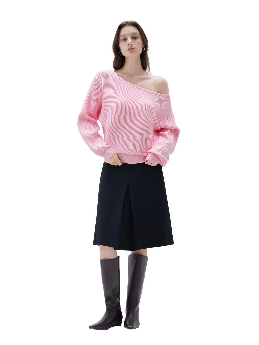 Cashmere Off Shoulder Sweater
