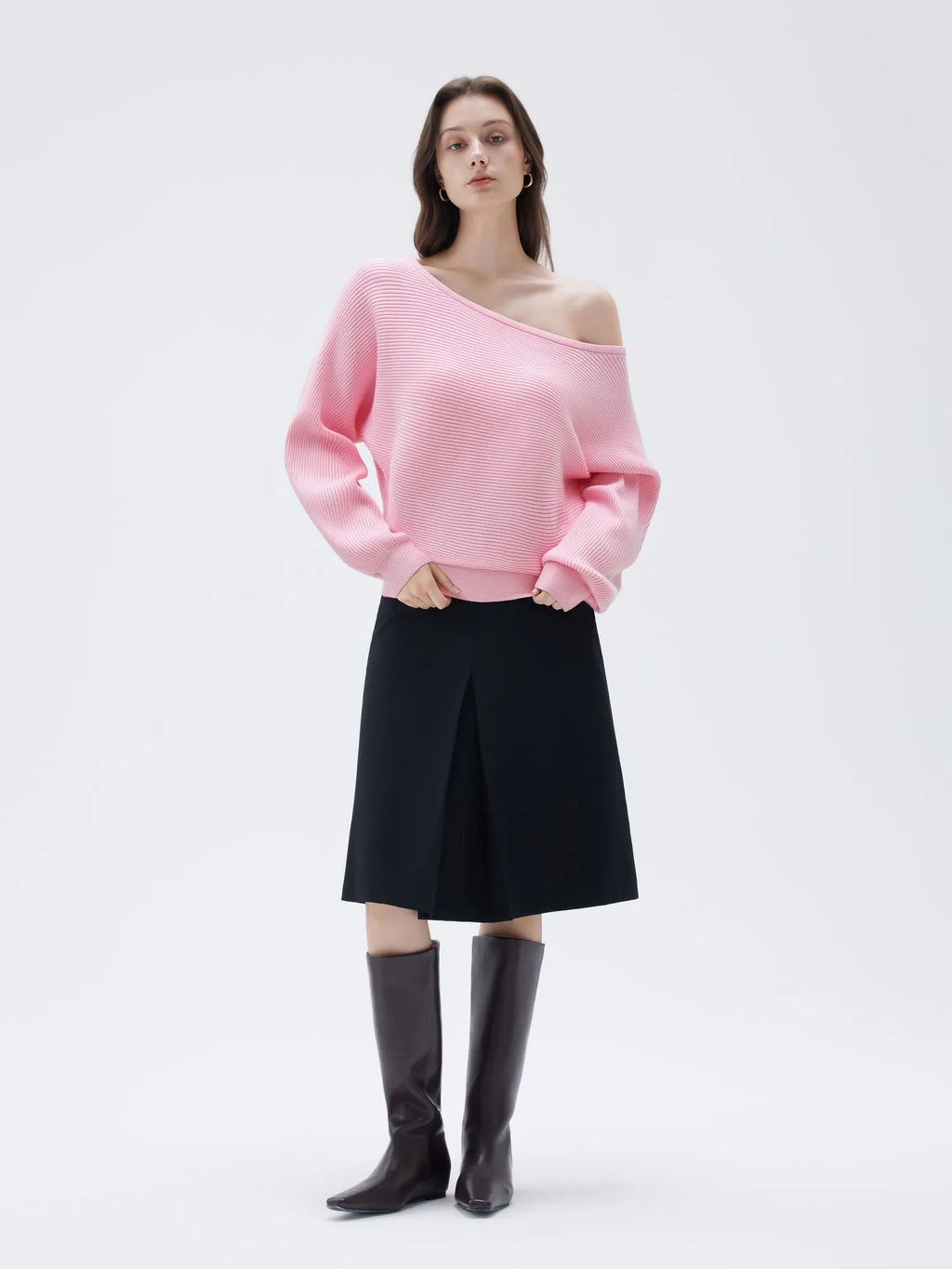 Cashmere Off Shoulder Sweater
