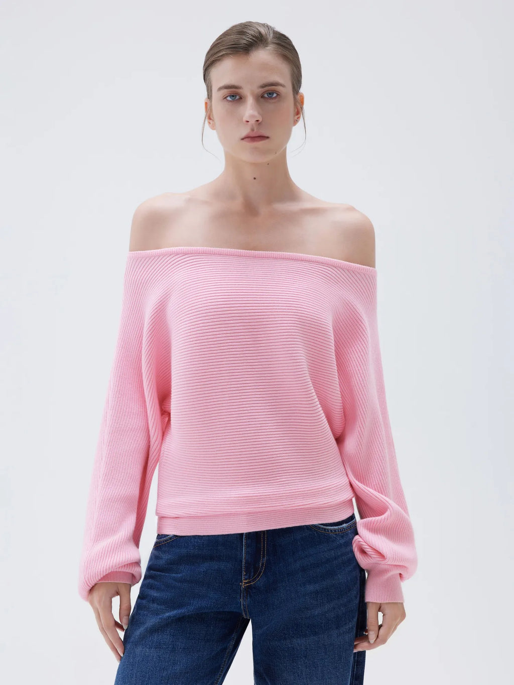 Cashmere Off Shoulder Sweater