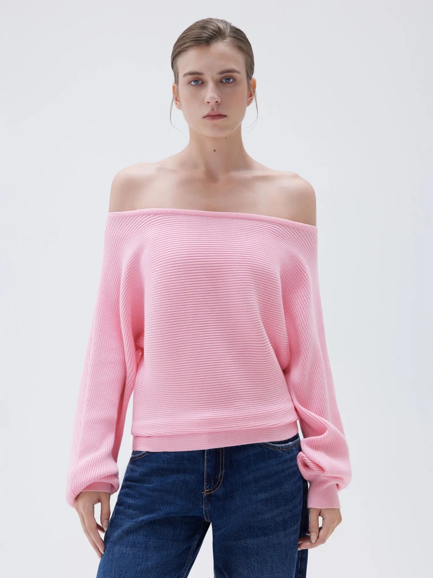 Cashmere Off Shoulder Sweater