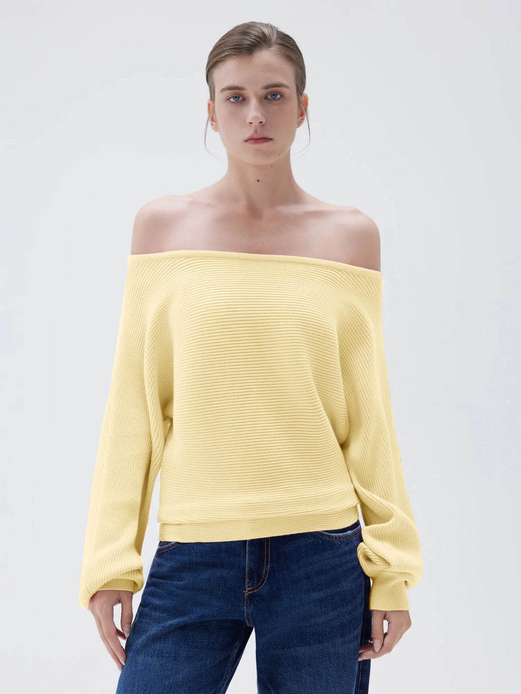 Cashmere Off Shoulder Sweater