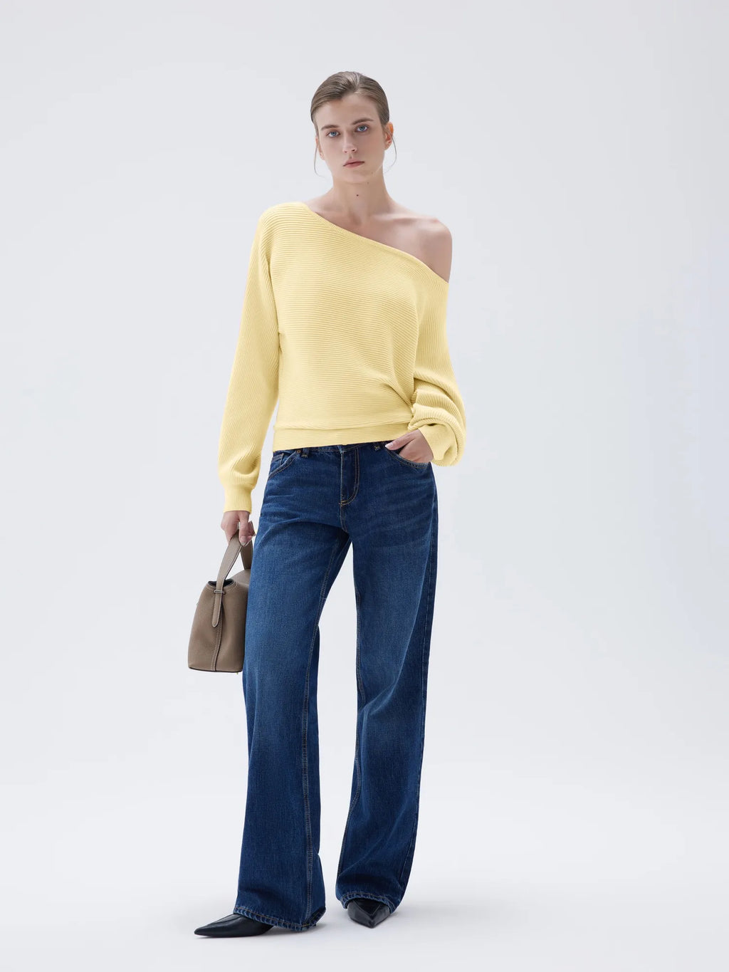 Cashmere Off Shoulder Sweater
