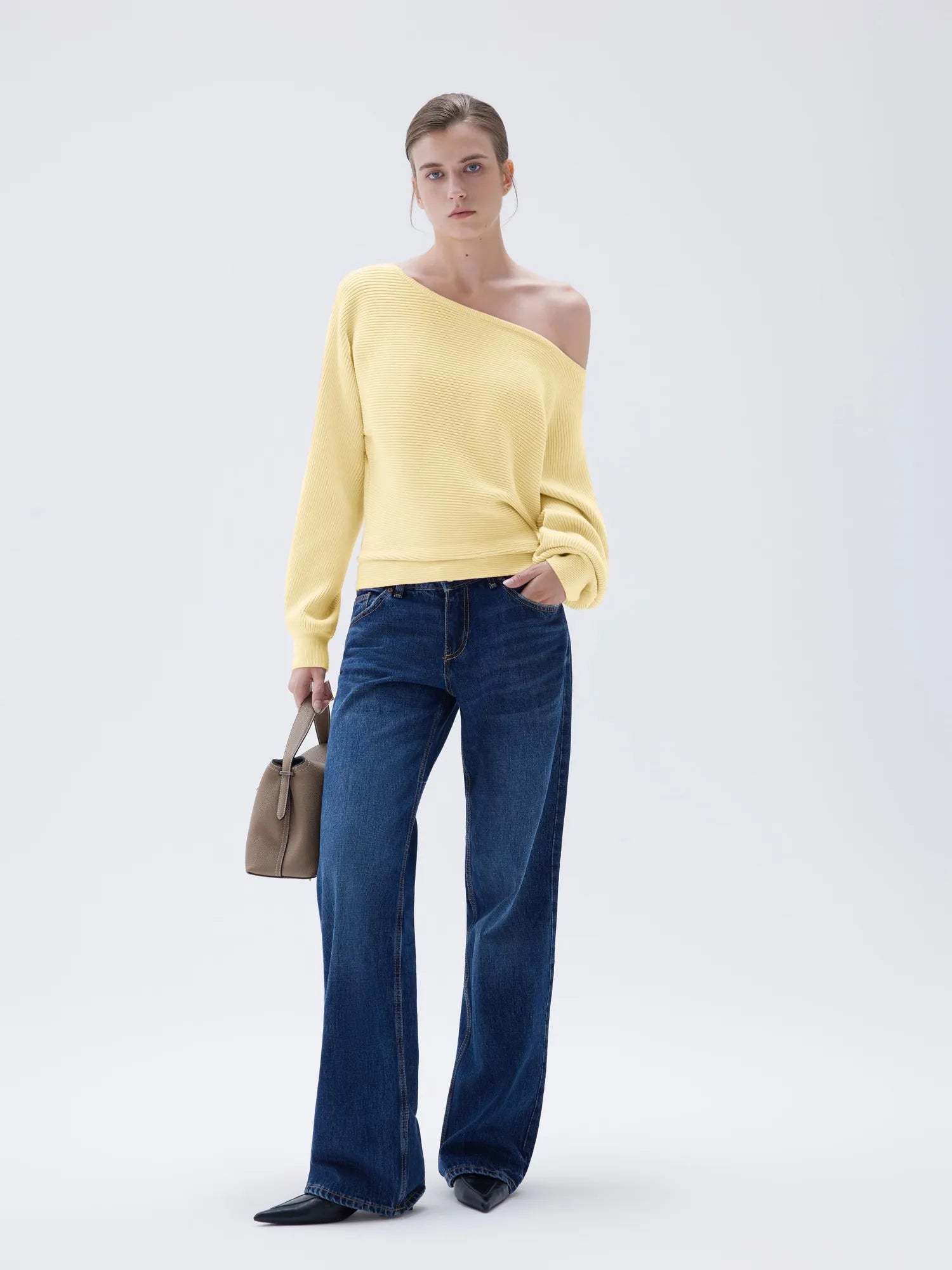 Cashmere Off Shoulder Sweater