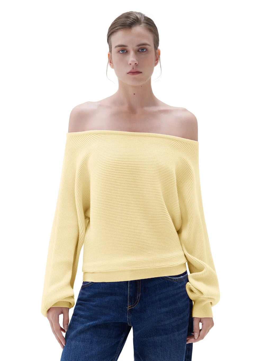 Cashmere Off Shoulder Sweater