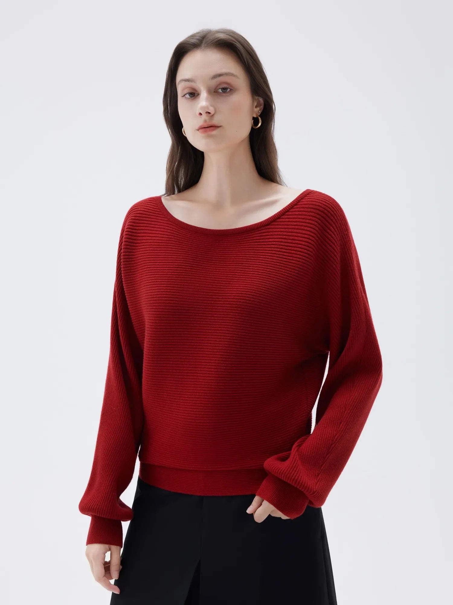 Cashmere Off Shoulder Sweater